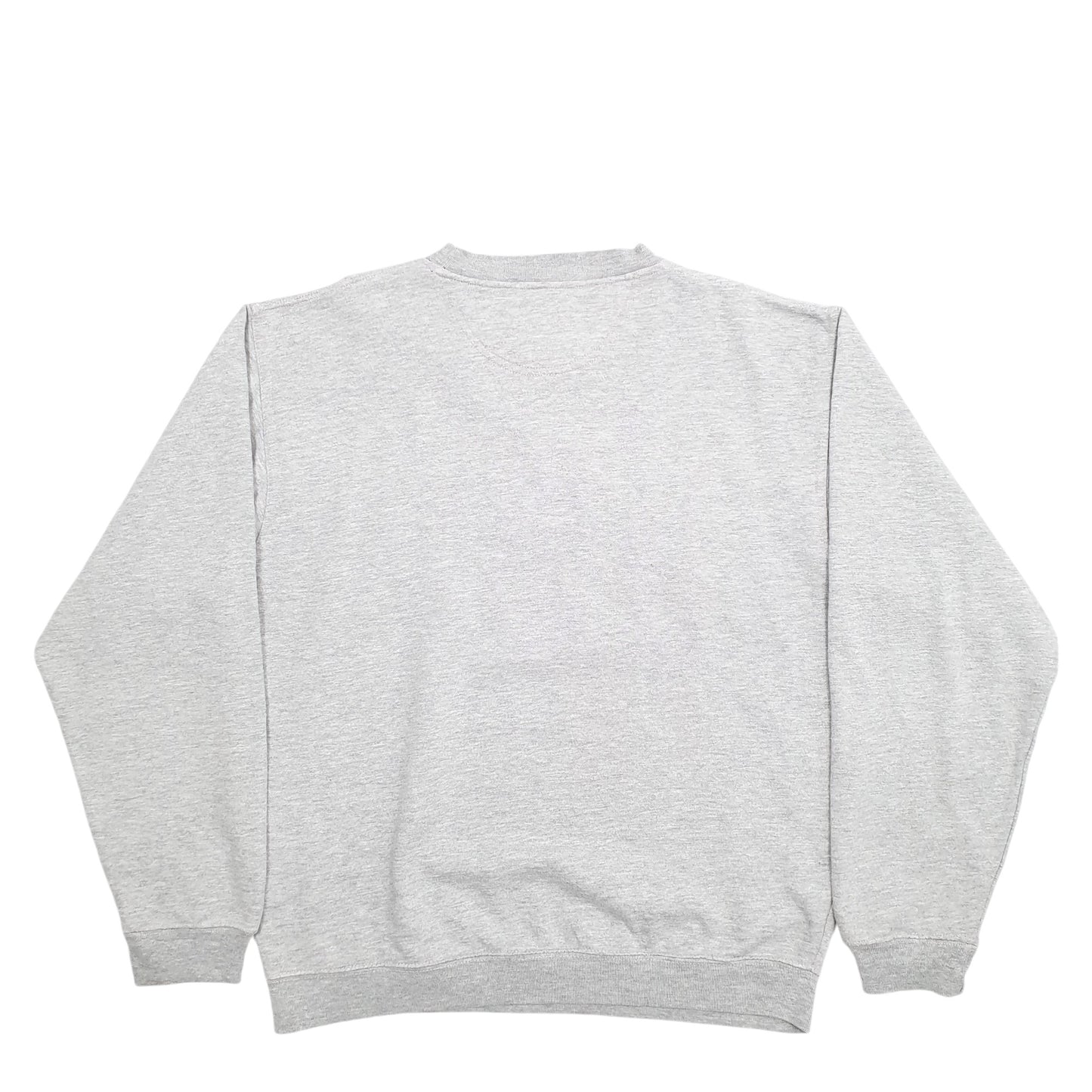 Mens Grey Camp David America Eagle Spellout Crewneck Jumper