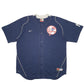 Mens Navy Nike Team MLB Baseball Jersey New York Yankees Vintage 2000s Short Sleeve T Shirt