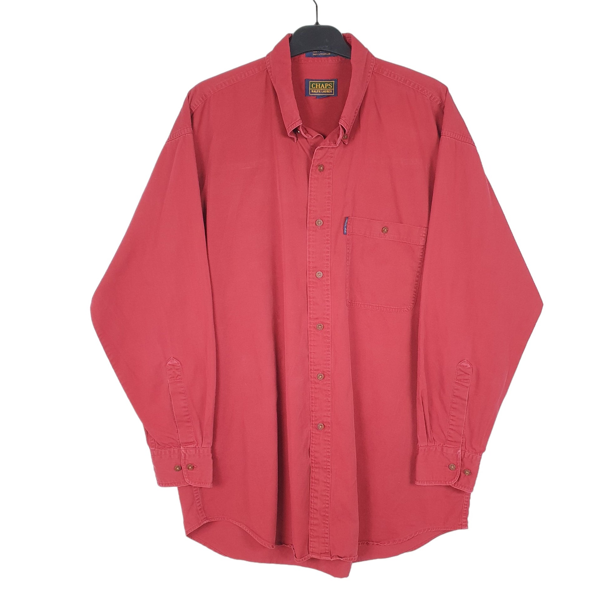 Mens Red Chaps Ralph Lauren  Long Sleeve Shirt