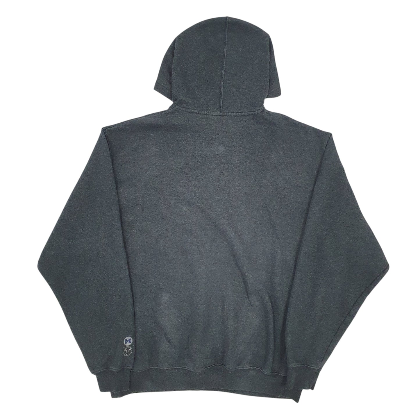 Mens Black Nike Vintage 00s Team Apparel Michigan Basketball Hoodie Jumper