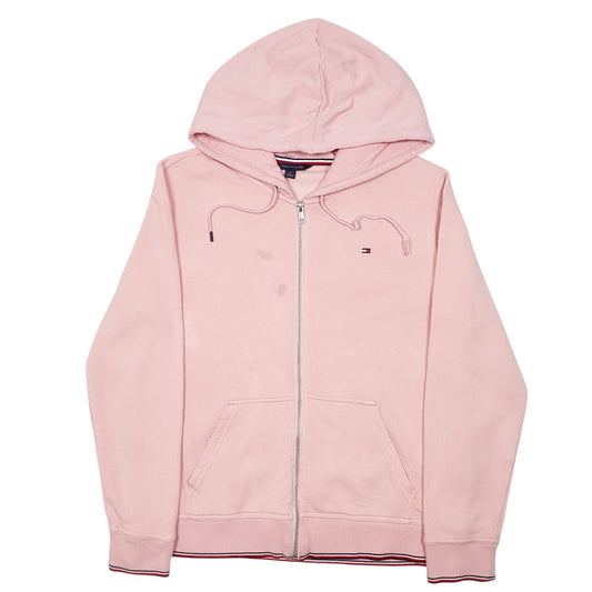 Womens Pink Tommy Hilfiger Hoodie Full Zip Jumper