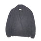 Mens Black River Island Chunky Knit Cardigan Jumper