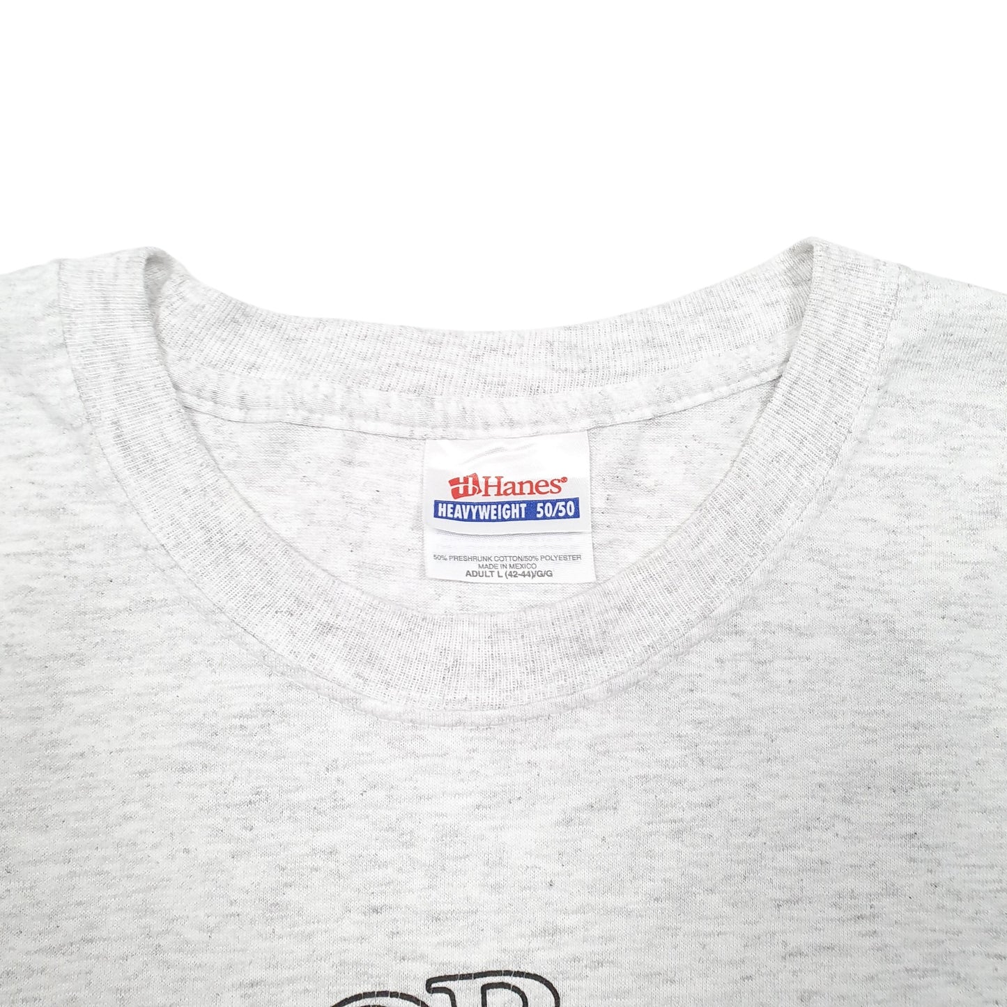 Mens Grey Hanes Ormadillios W805 Heavyweight Short Sleeve T Shirt