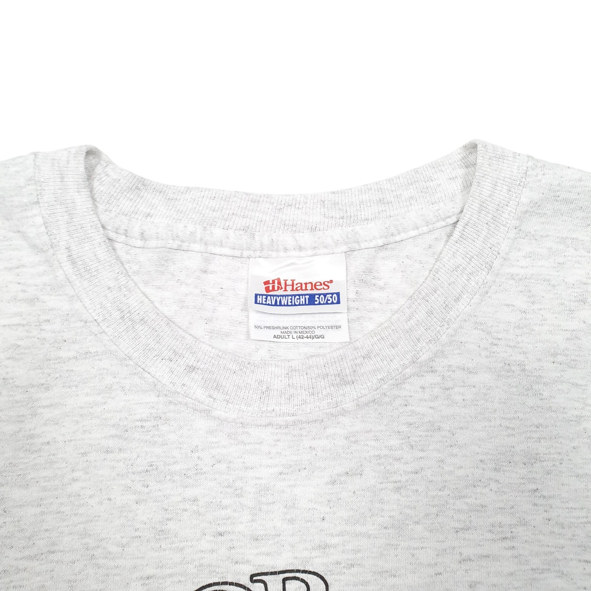 Mens Grey Hanes Ormadillios W805 Heavyweight Short Sleeve T Shirt