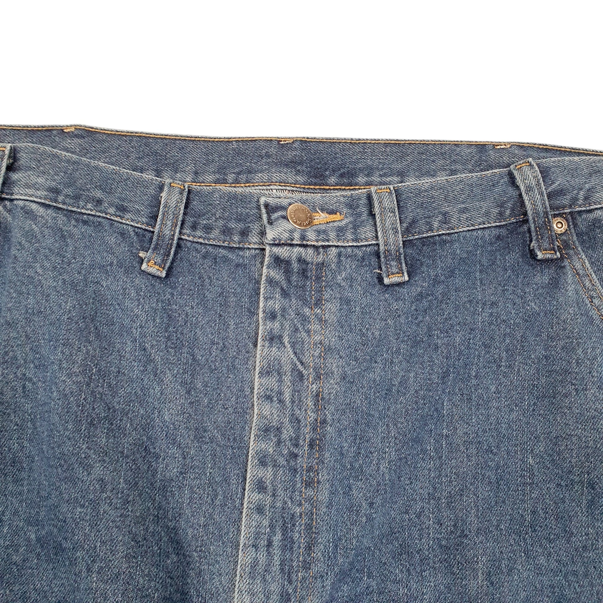 Mens Blue Wrangler Relaxed Casual JeansW48 L30