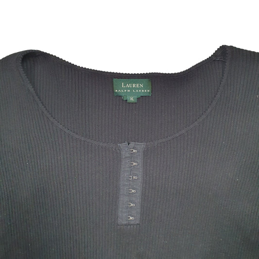 Womens Black Ralph Lauren Knit Crewneck Jumper