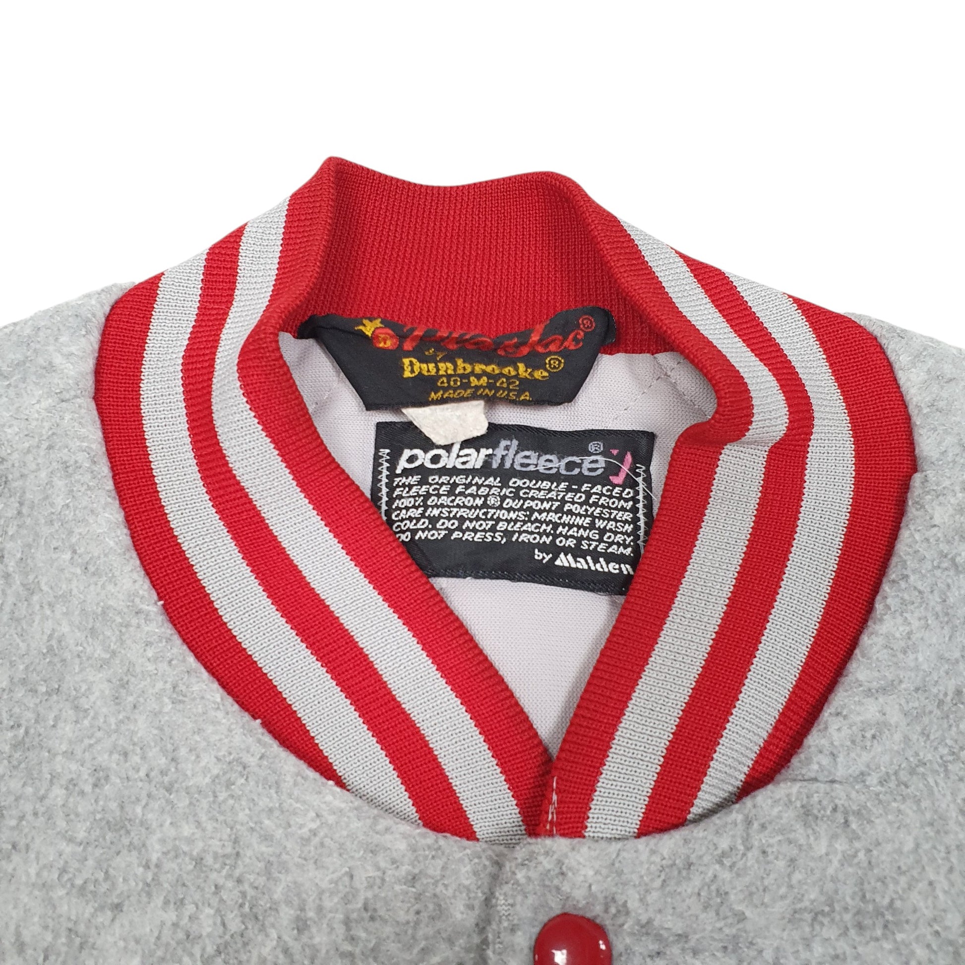 Mens Dunbrooke Varsity Baseball Vintage East High Made In USA L