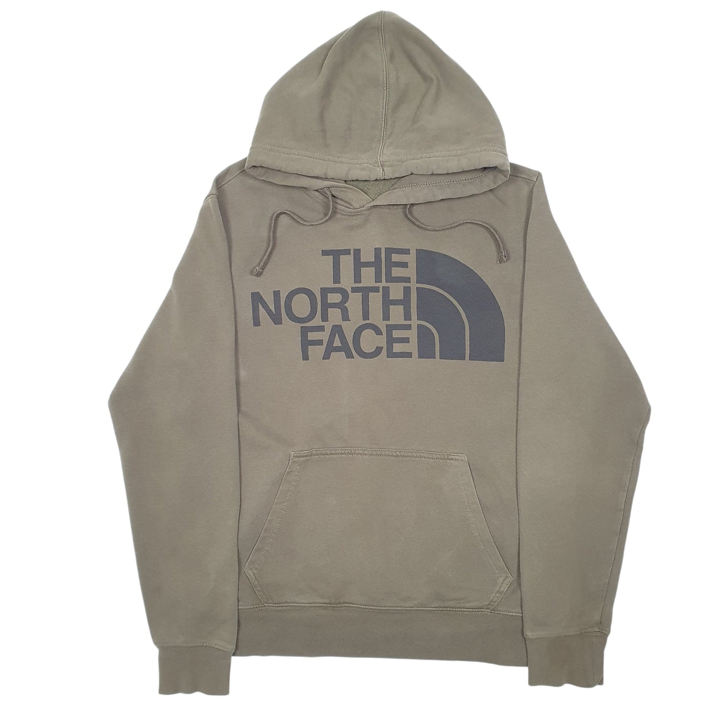 Mens Khaki The North Face Spellout Hoodie Jumper