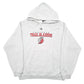 Mens Grey Adidas Portland Trail Blazers NBA Spellout Basketball Hoodie Jumper