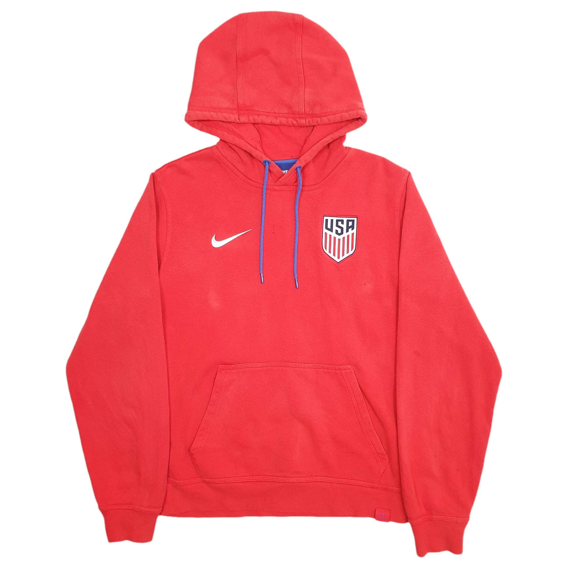 Mens Red Nike USA Hoodie Jumper