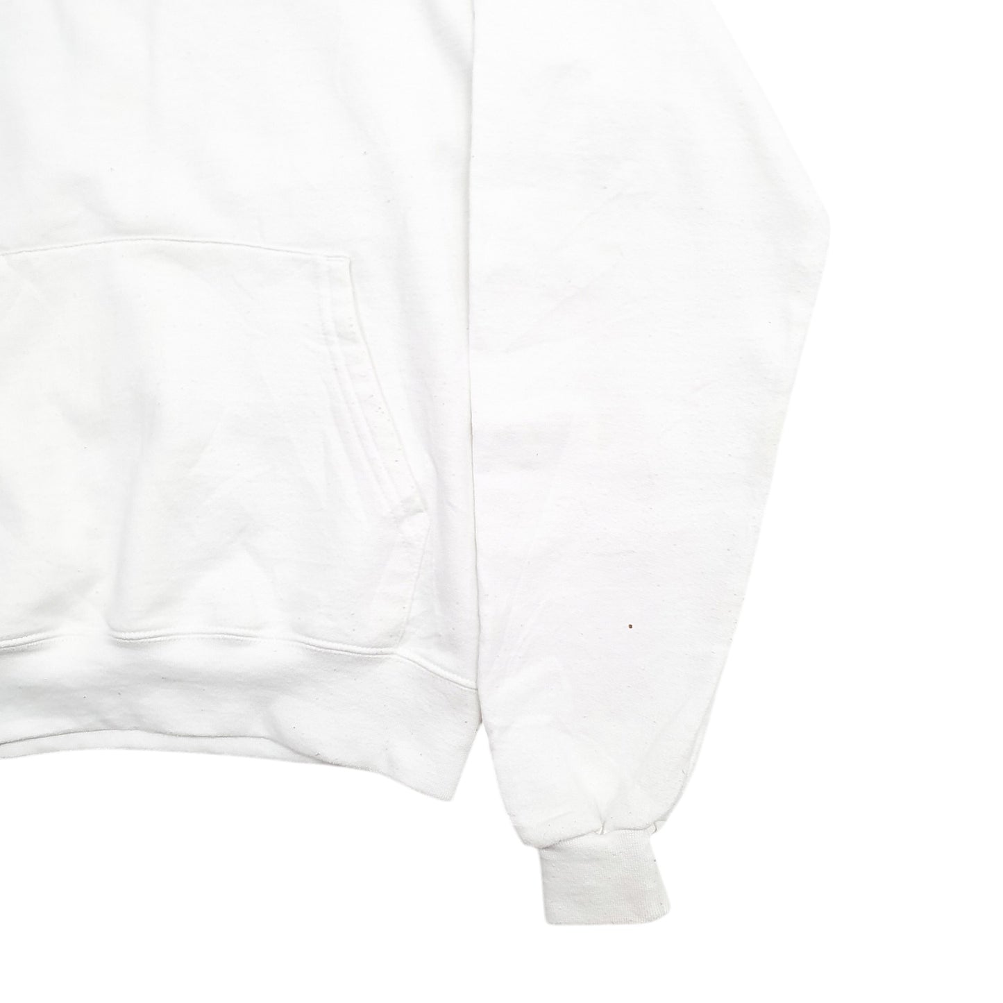 Womens White Champion Michigan Spellout Hoodie Jumper
