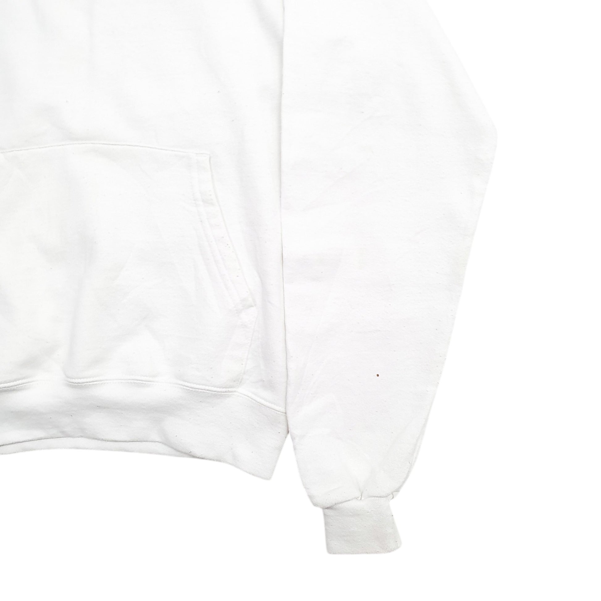 Womens White Champion Michigan Spellout Hoodie Jumper