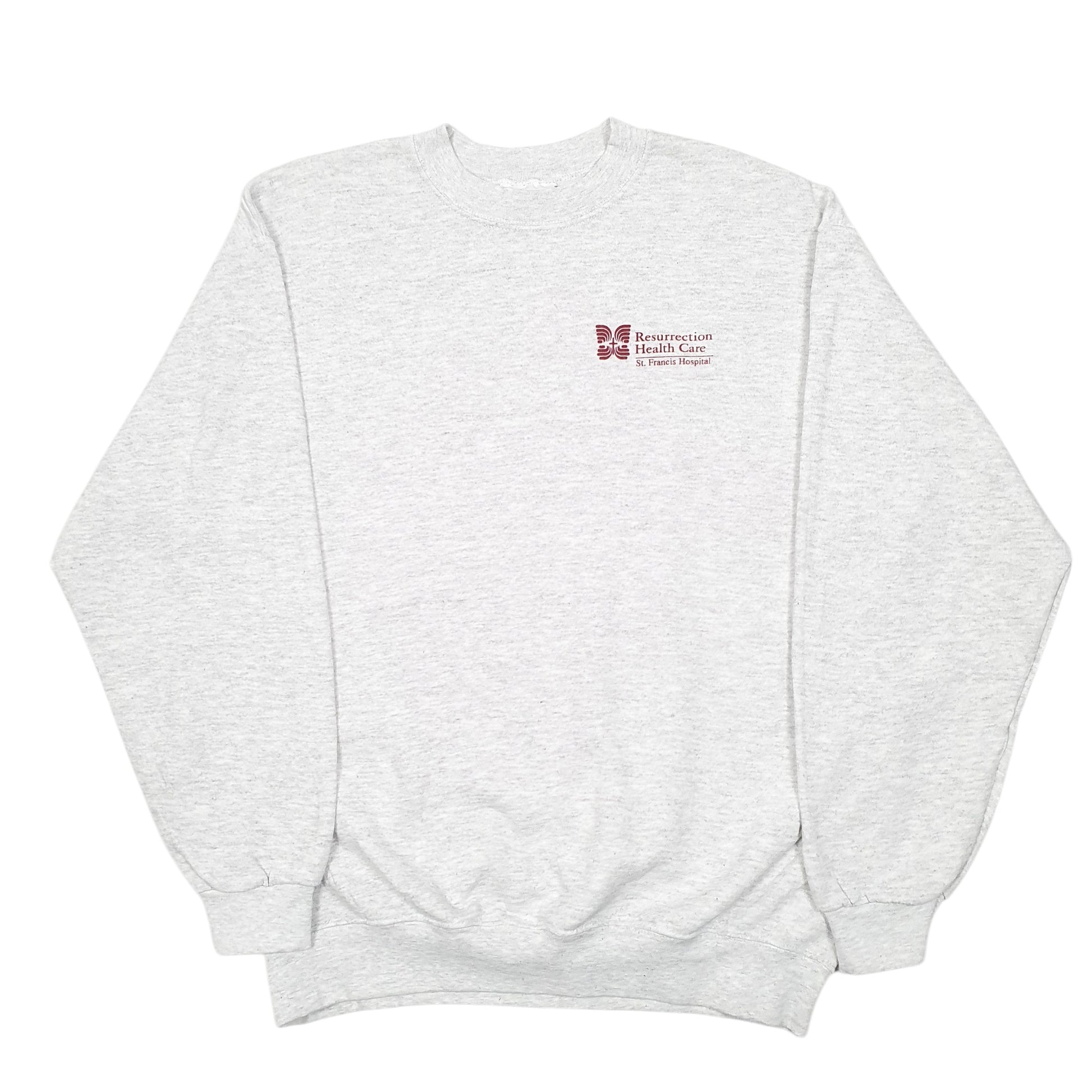 Mens Grey Lee Vintage Heavyweight Resurrection Health care Crewneck Jumper