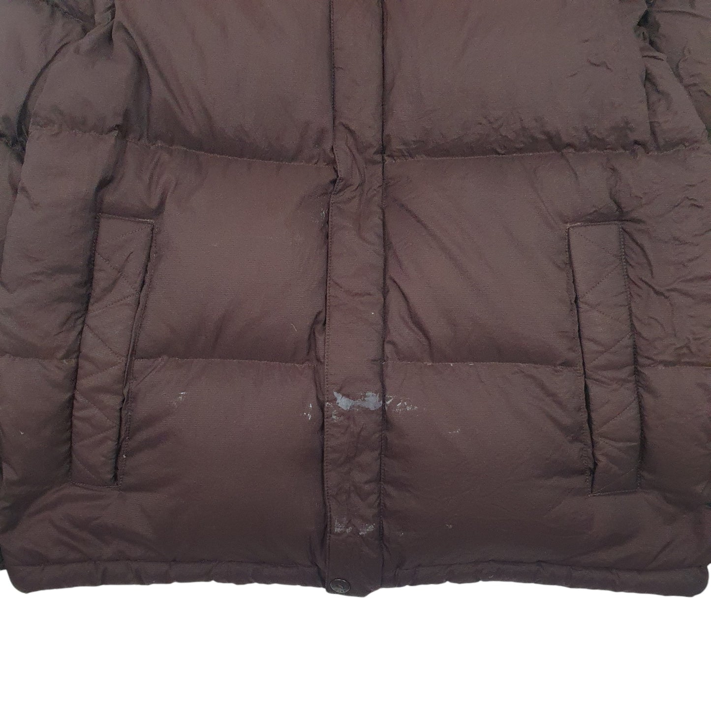 Mens Brown The North Face Nuptse 800  Coat