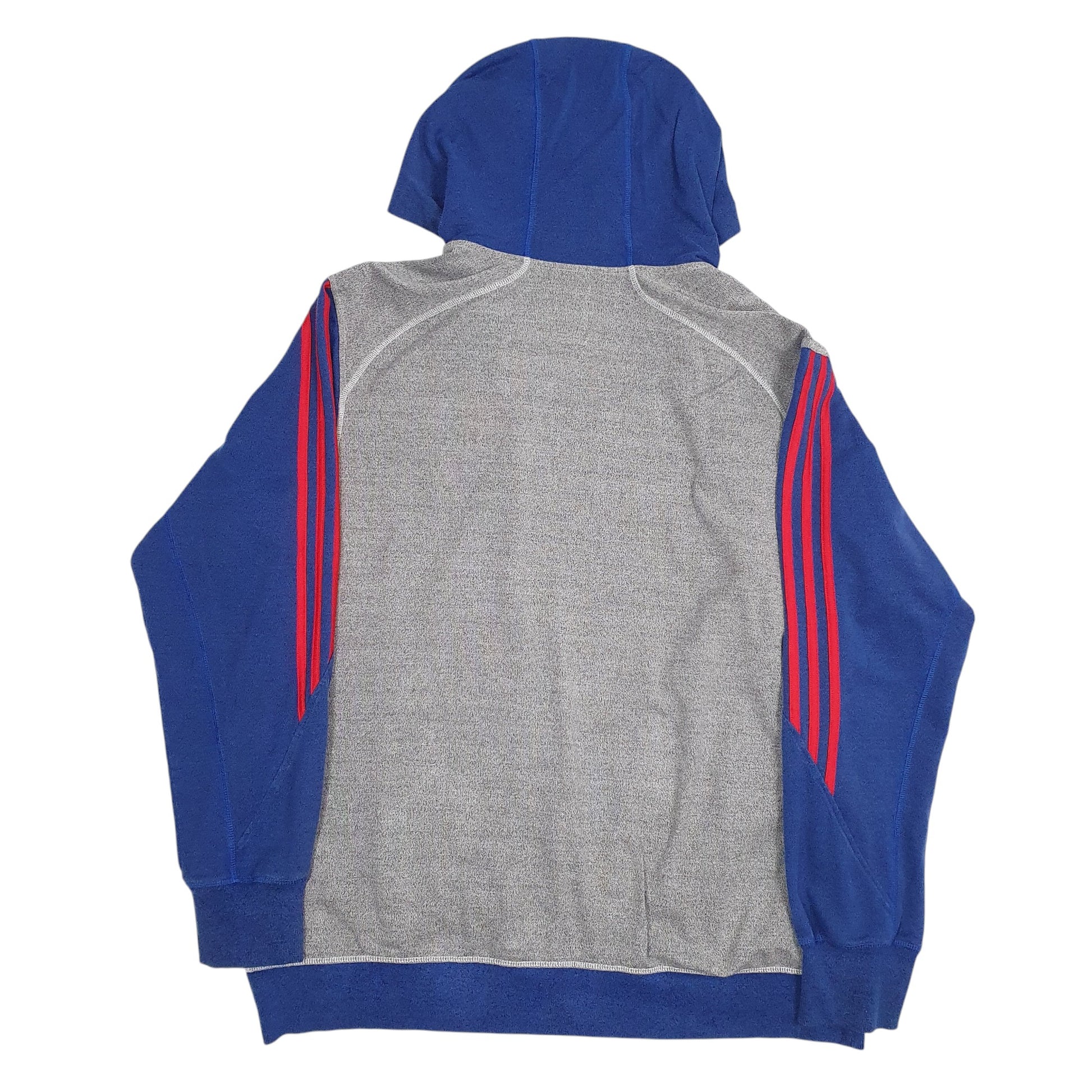 Mens Grey Adidas NBA LA Clippers Full Zip Jumper