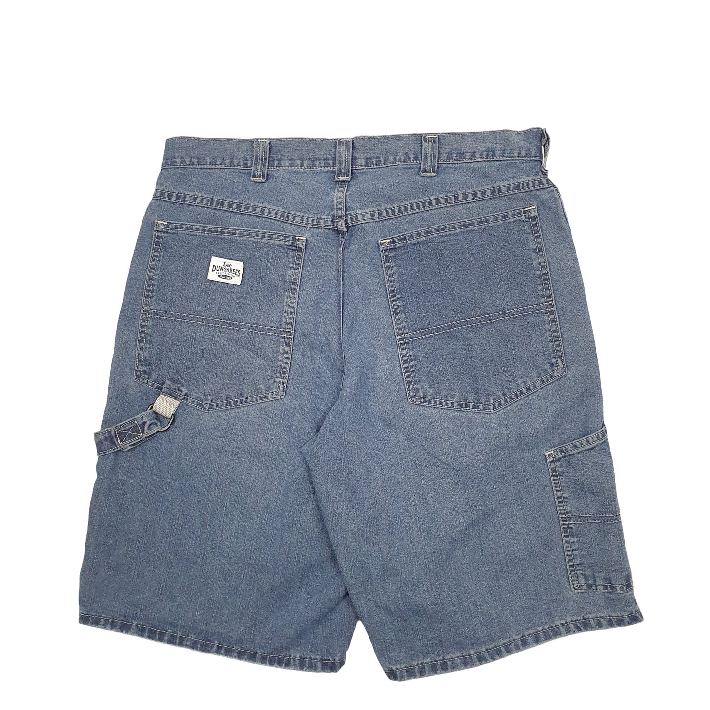 Mens Blue Lee Dungarees Carpenter Shorts