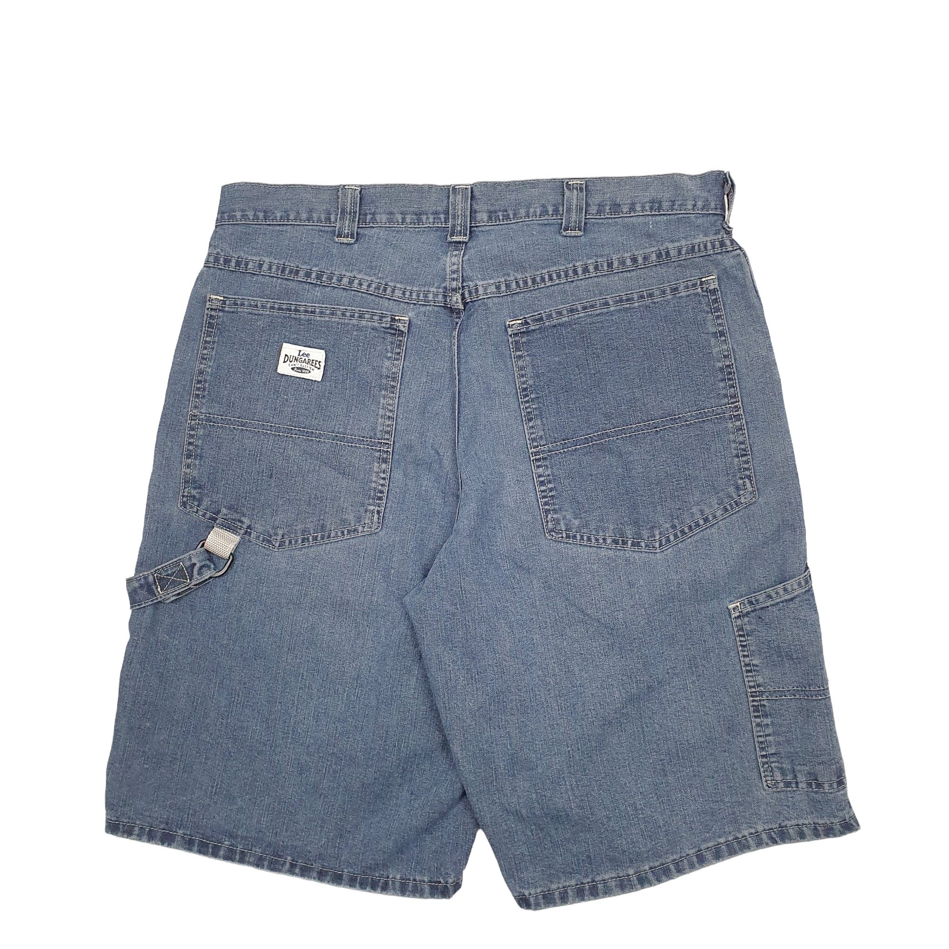 Mens Blue Lee Dungarees Carpenter Shorts
