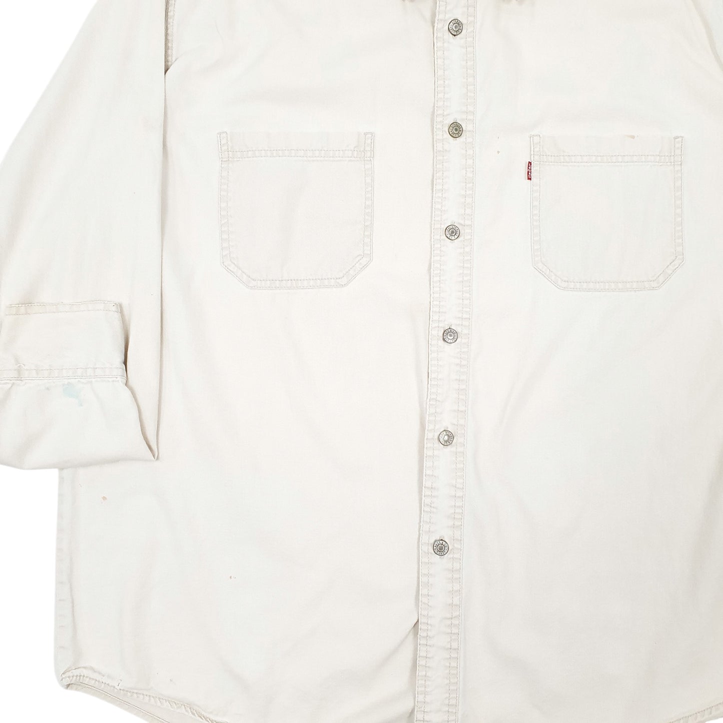 Mens Cream Levis  Long Sleeve Shirt