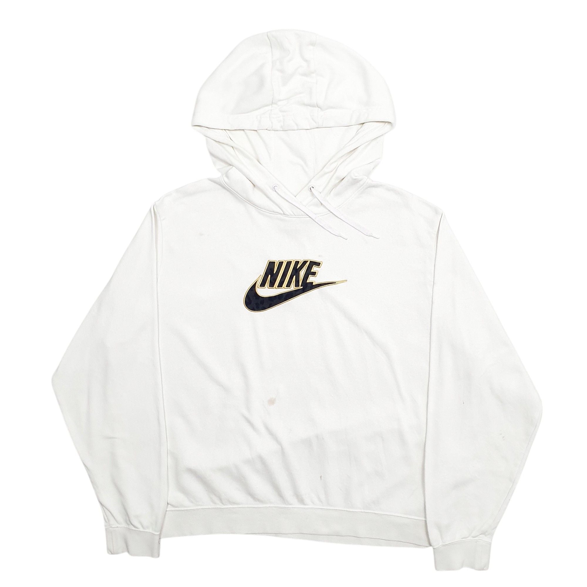 nike white oversized hoodie