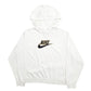 Womens Cream Nike Oversized Hoodie Jumper