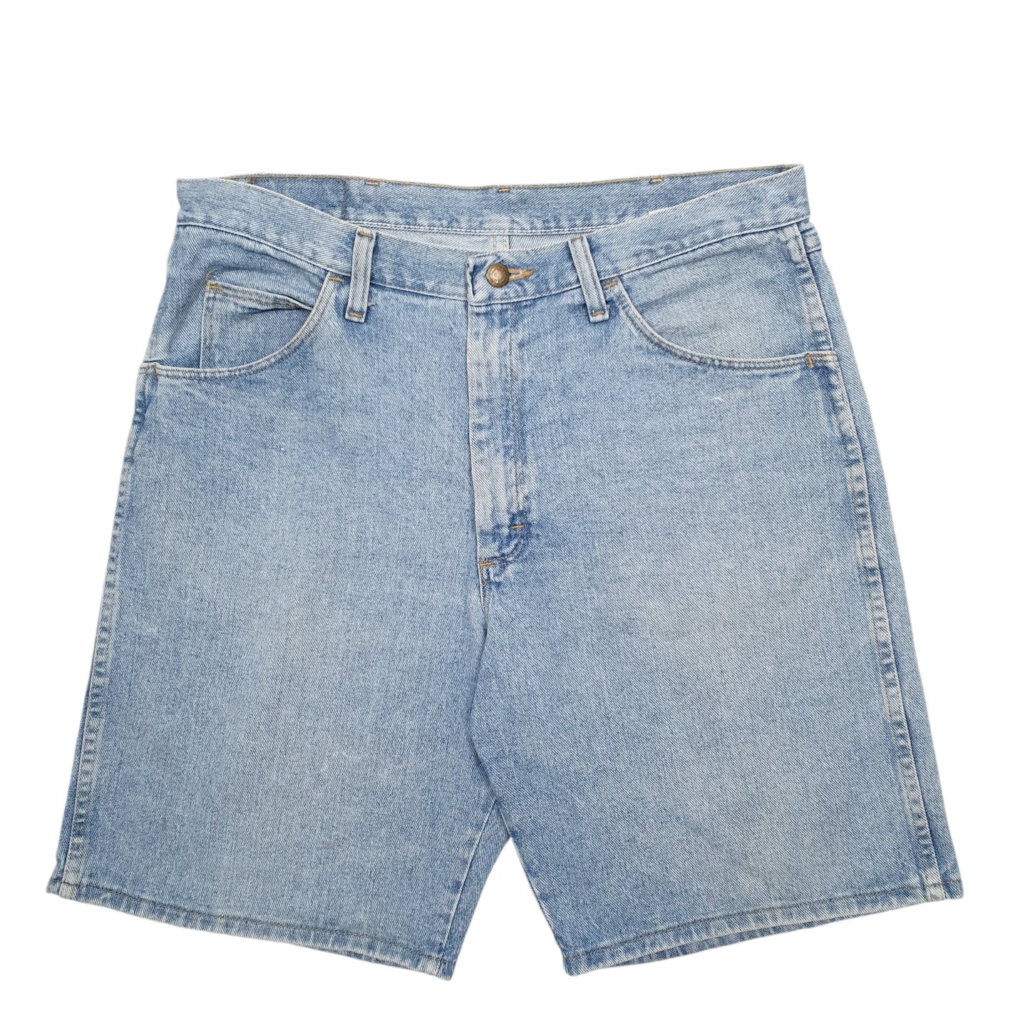 Mens Blue Wrangler Denim Jeans Jorts Denim Shorts