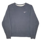 Mens Navy Nike Swoosh Crewneck Jumper