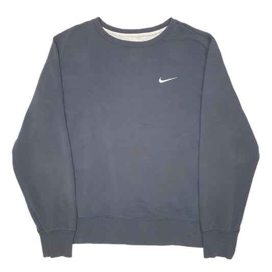 Mens Navy Nike Swoosh Crewneck Jumper