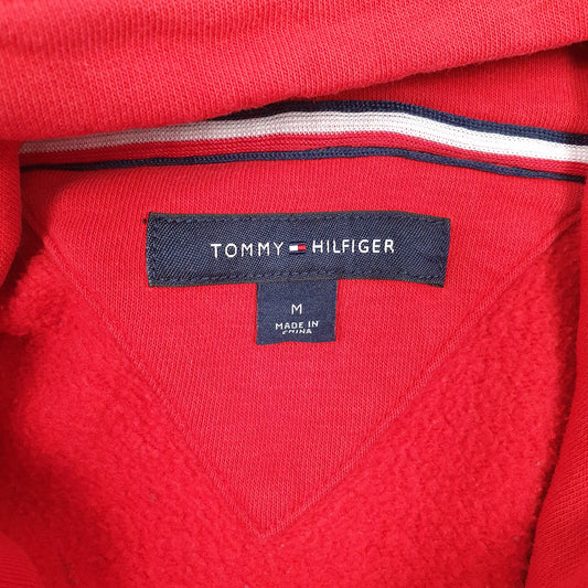 Mens Red Tommy Hilfiger  Hoodie Jumper