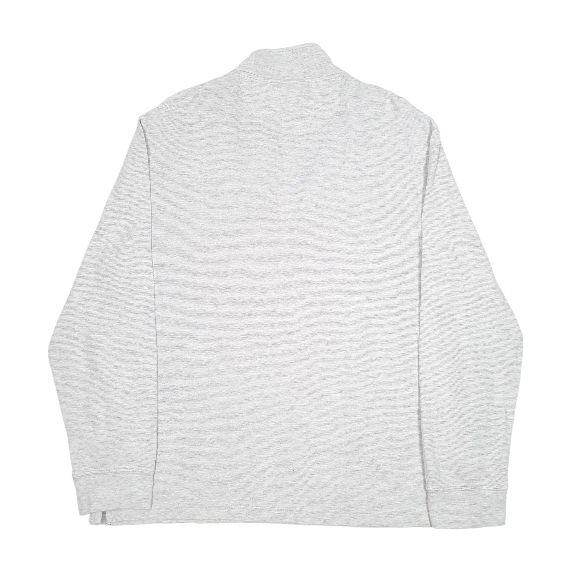 Womens Grey Chaps  Quarter Zip Jumper