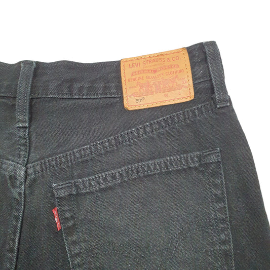 Womens Black Levis 501 Jorts Hot Pants Denim Shorts