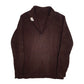 Mens Brown Ko Ko Knits Knitwear Vintage Talon Zip Quarter Zip Jumper