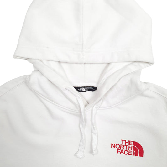 Mens White The North Face Spellout Hoodie Jumper