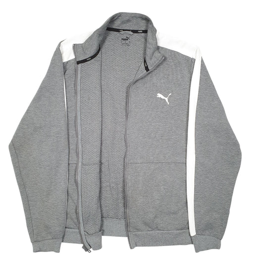 Mens Grey Puma  Full Zip Jumper