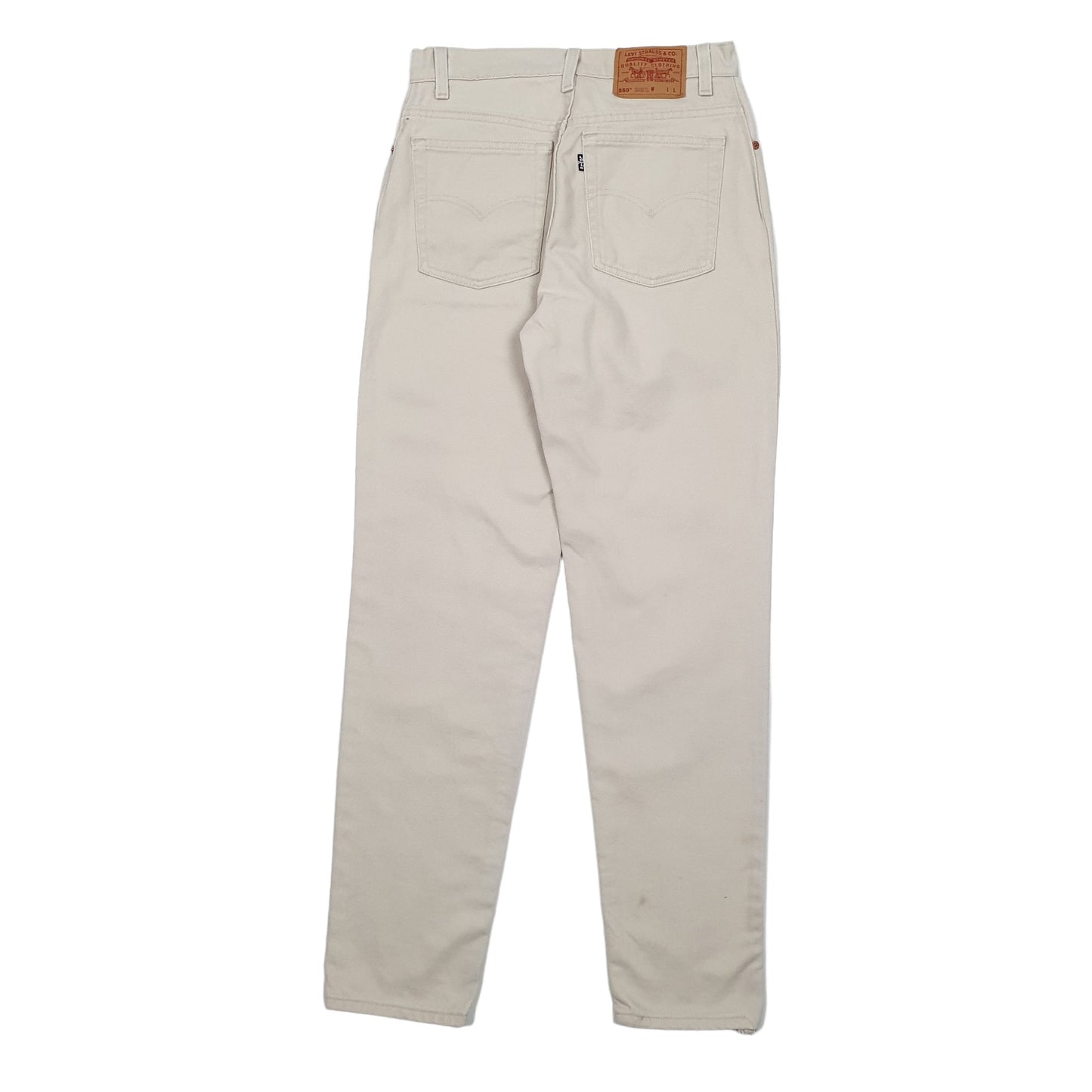 Womens Cream Levis Made In USA Vintage 1990s 550 JeansW28 L32