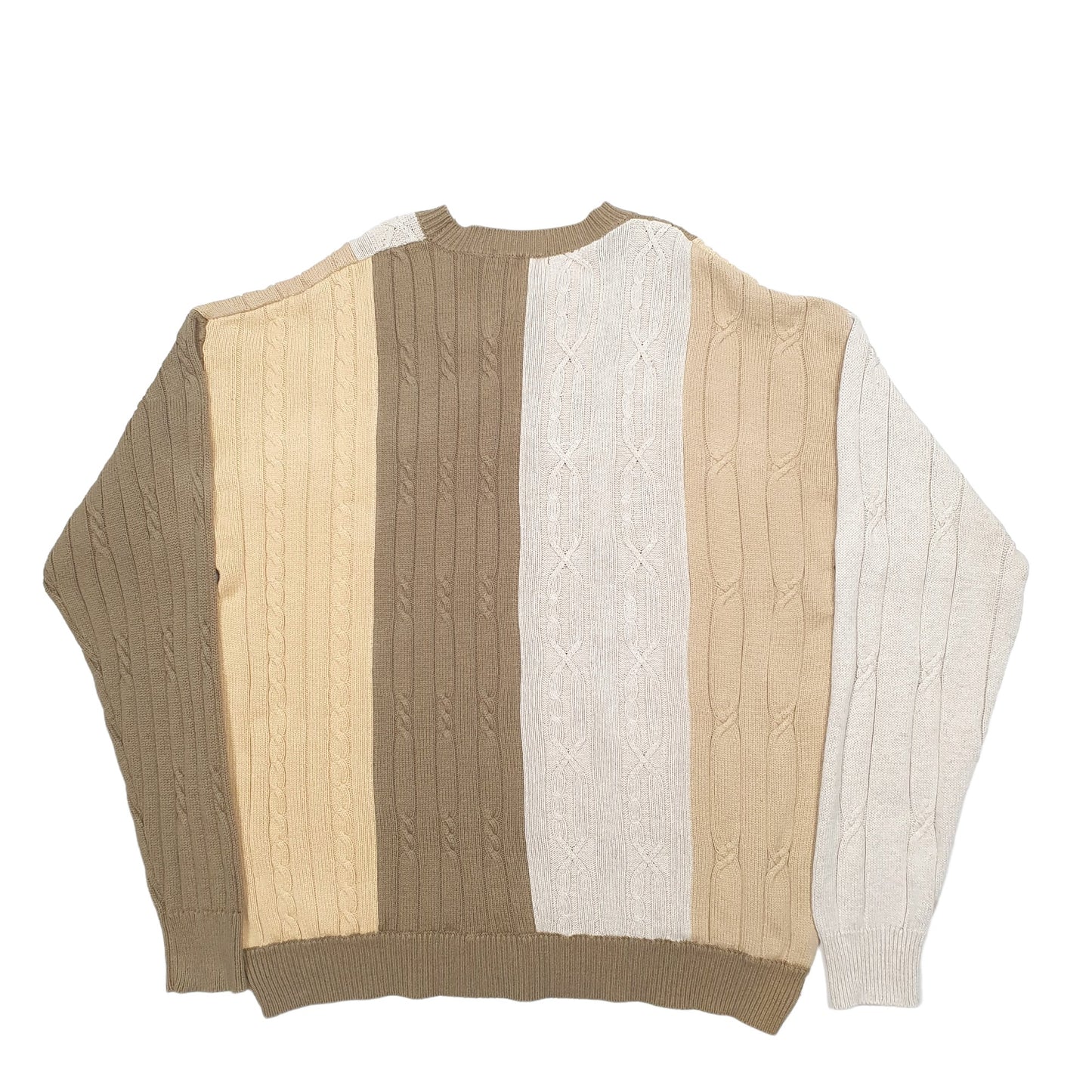 Mens Khaki Nautica Knit Crewneck Jumper