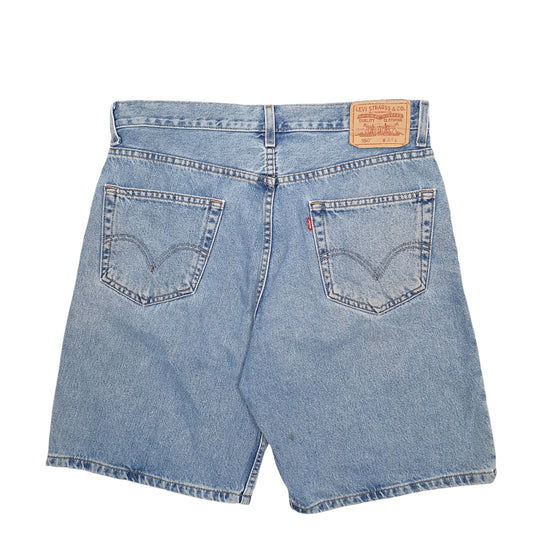 Mens Blue Levis Denim Jeans Jorts Denim Shorts