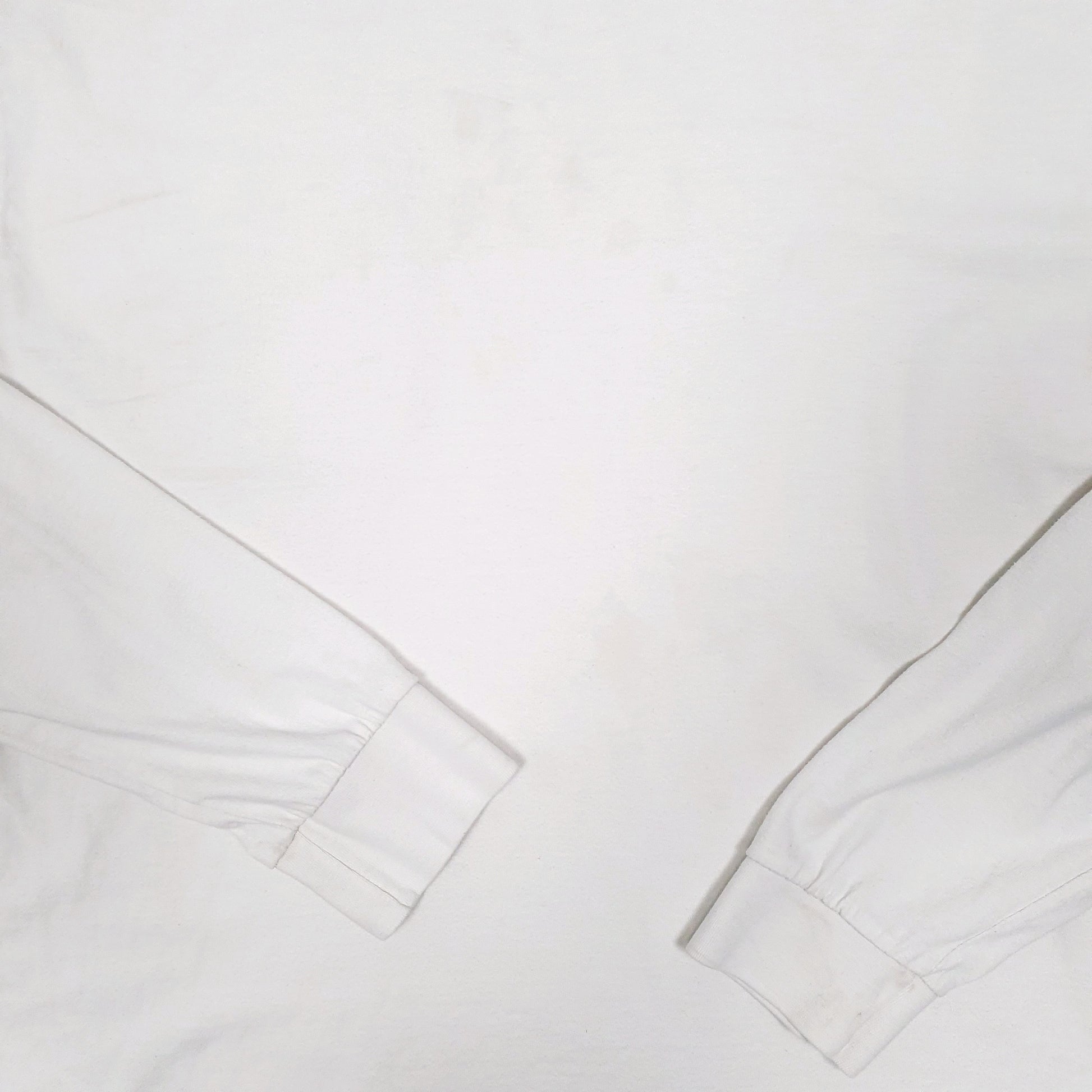 Mens White Dickies Pocket Workwear Long Sleeve T Shirt