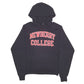 Mens Black Champion Newbury College Spellout Hoodie Jumper
