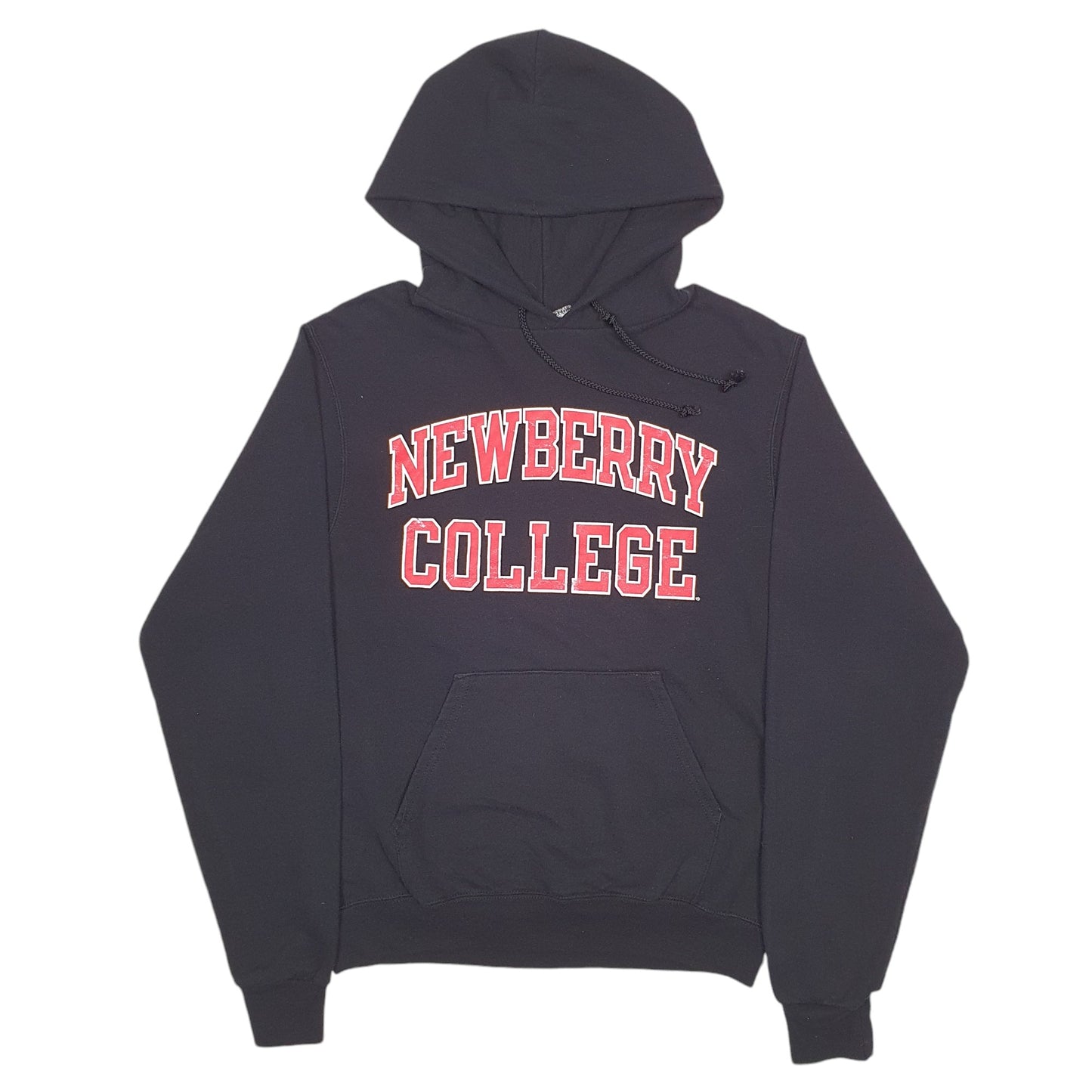 Mens Black Champion Newbury College Spellout Hoodie Jumper