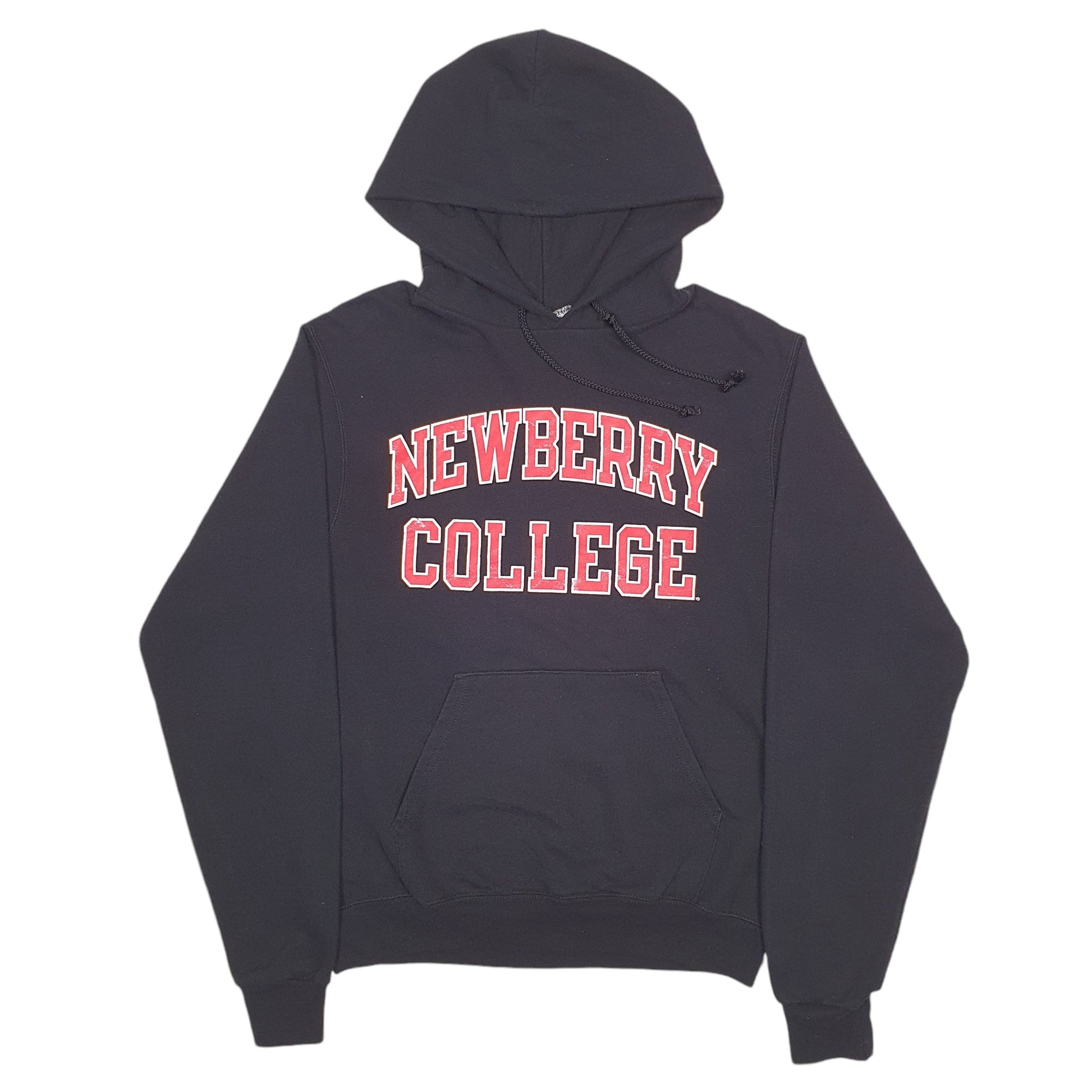 Mens Black Champion Newbury College Spellout Hoodie Jumper