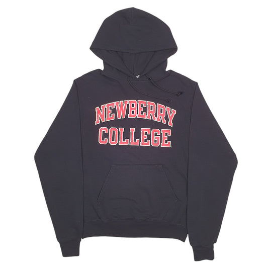 Mens Black Champion Newbury College Spellout Hoodie Jumper