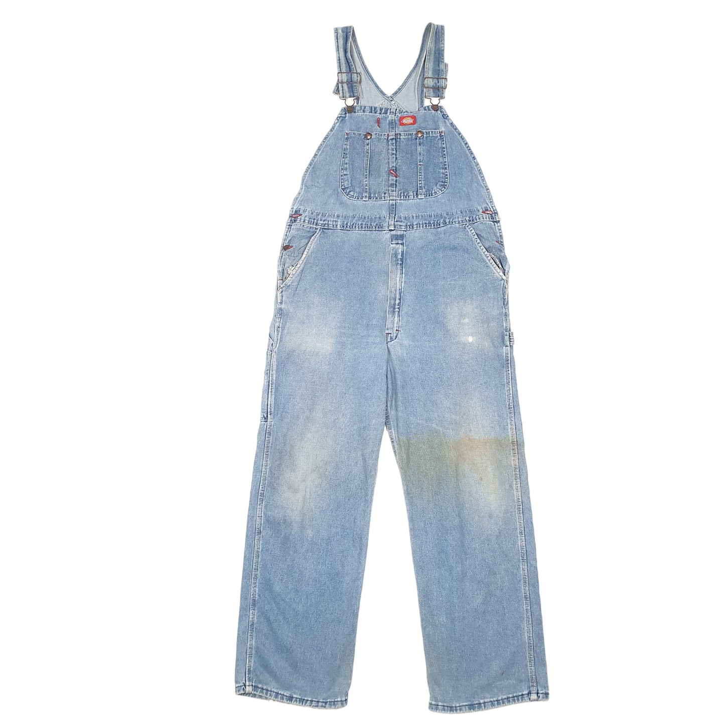 Mens Blue Dickies Denim Overalls Dungaree Trousers