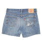 Womens Blue Levis 501 Jorts Hot Pants Denim Shorts