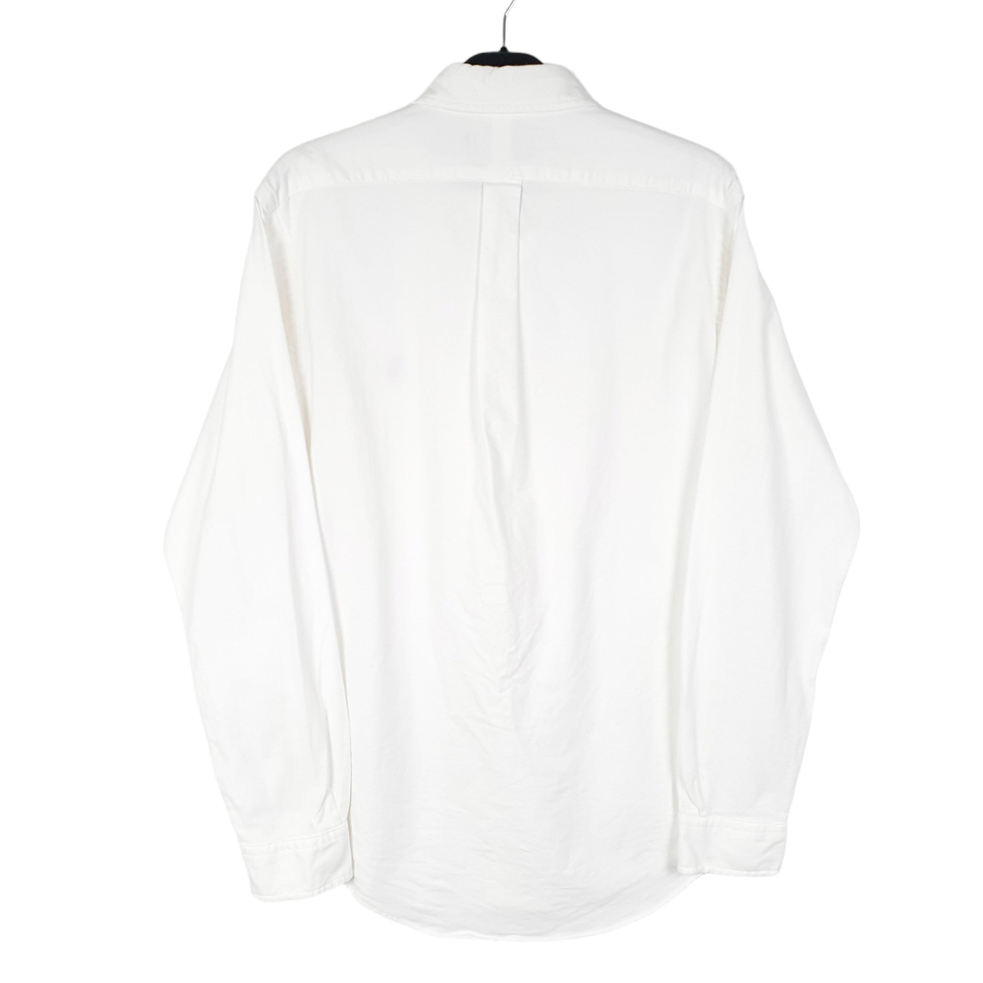 Mens White Ralph Lauren Oxford Stretch Long Sleeve Shirt