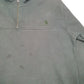 Mens Green Carhartt Workwear Quarter Zip Jumper