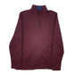 Mens Burgundy Izod  Quarter Zip Jumper