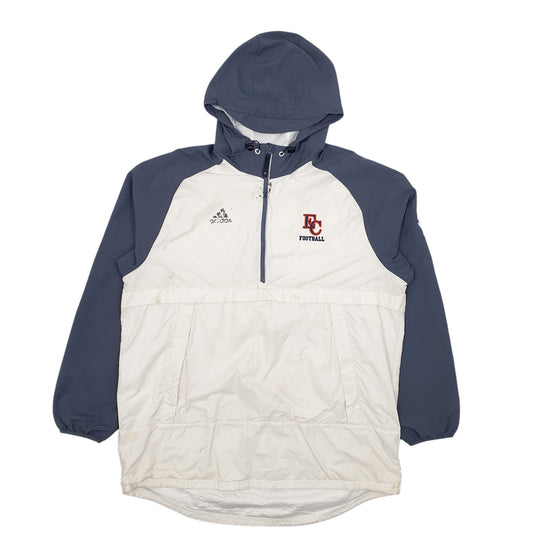 Mens White Adidas  Full Zip Coat