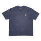 Mens Navy Carhartt Original Fit Short Sleeve T Shirt