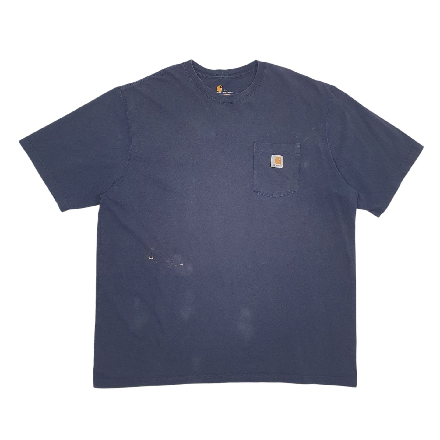 Mens Navy Carhartt Original Fit Short Sleeve T Shirt