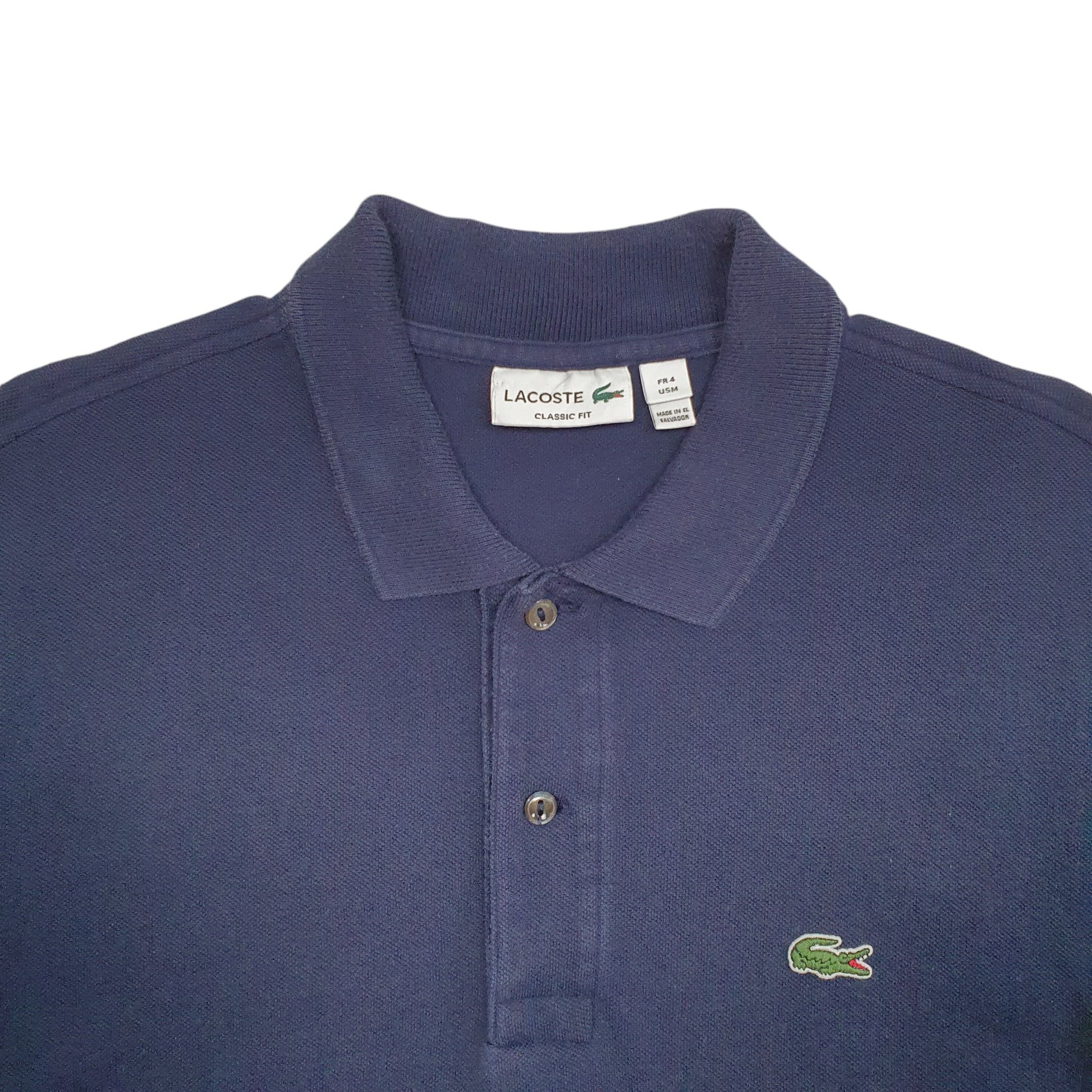 Mens Navy Lacoste  Short Sleeve Polo Shirt